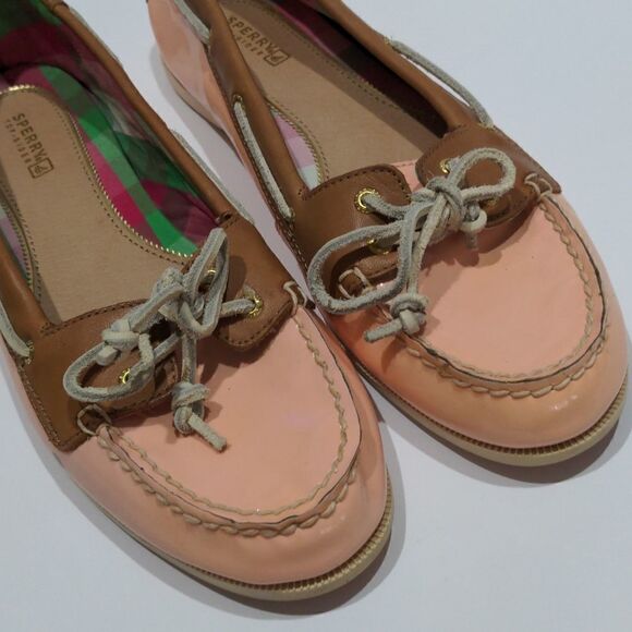 Sperry Peach Patent Boat Shoes size 10M - Picture 11 of 11